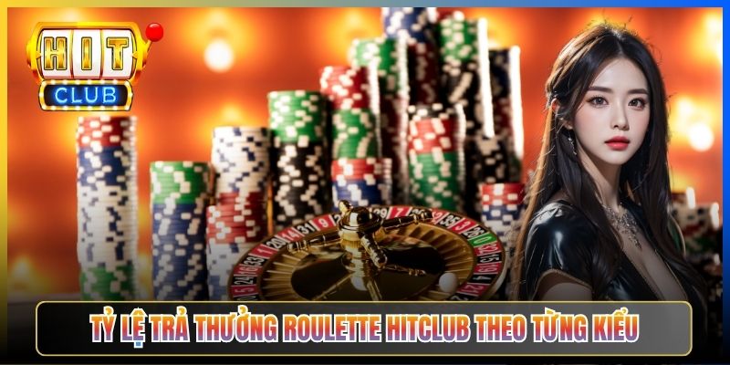 Tỷ lệ trả thưởng Roulette Hitclub theo từng kiểu